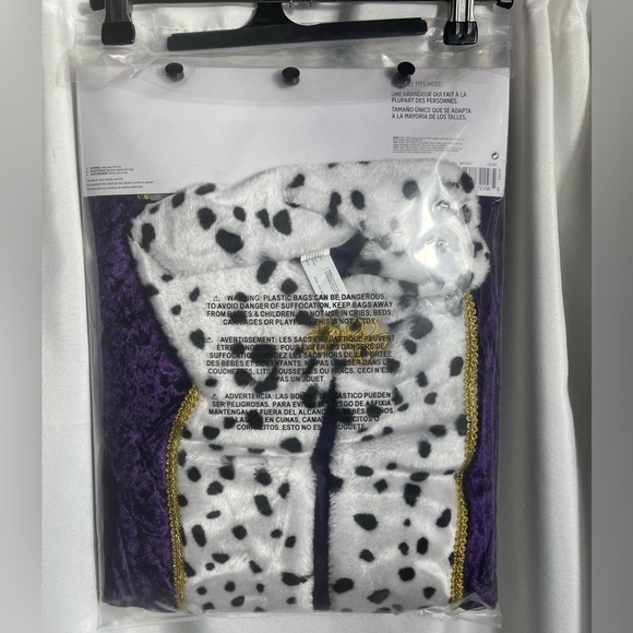 Adults Royal Queen Robe Halloween Costume NWT One Size Fits Most 48in. - Picture 4 of 4